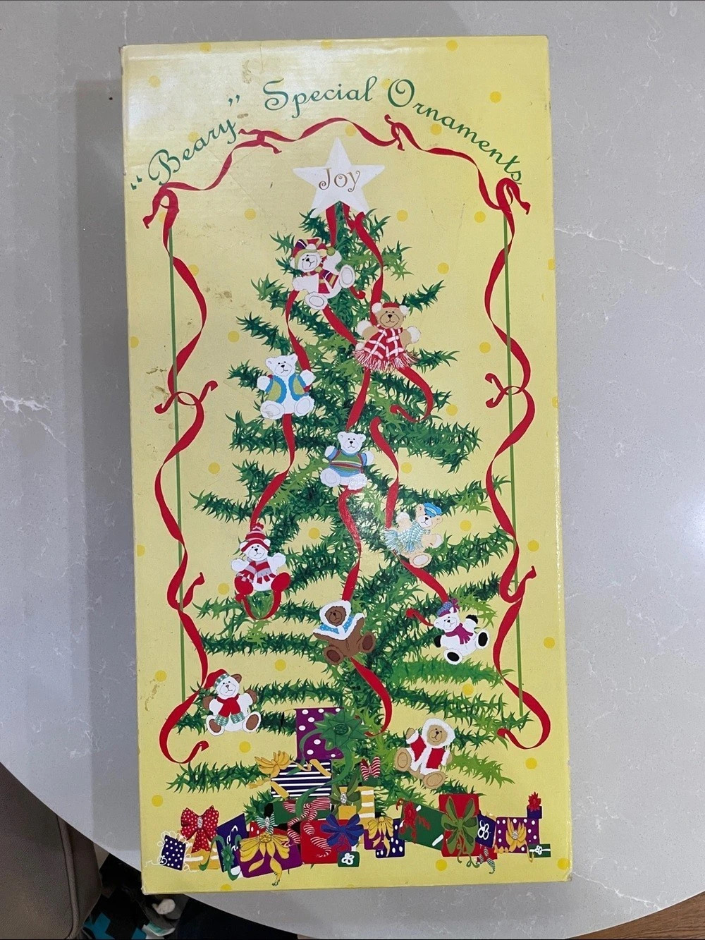Quacker Factory Beary Special Ornaments Teddy Bear Set of 10